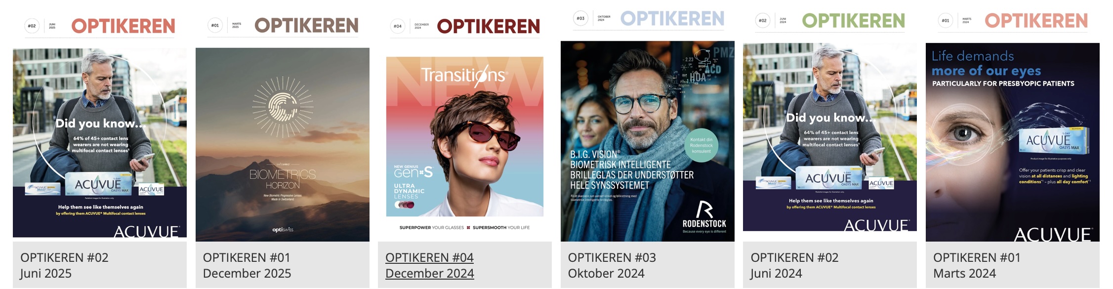 Opsætning, design og vedligeholdelse af magasinet Optikeren website (WordPress)