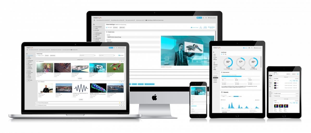 Redesign + frontend programmering af Videotool i kundetilpasset GDPR compliant framework